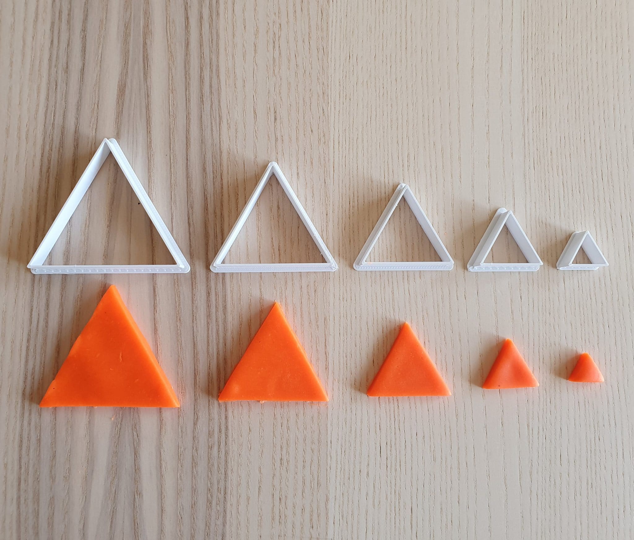 Triangle Cookie Cutter Set - Suitable For Fondant, Polymer Clay, Play